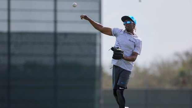 Miami Marlins infielder Nick Gordon